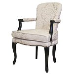 Кресло c растительным орнаментом Aubrey Classical Armchair beige jacquard варинант исполнения - 3 | Loft Concept в Орле