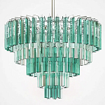 Дизайнерская люстра AQUA Blue Lagoon бирюзовое стекло несколько ярусов варинант исполнения - 1 | Loft Concept в Орле