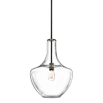 Подвесной светильник прозрачный стеклянный органической формы Kichler варинант исполнения - 1 | Loft Concept в Орле