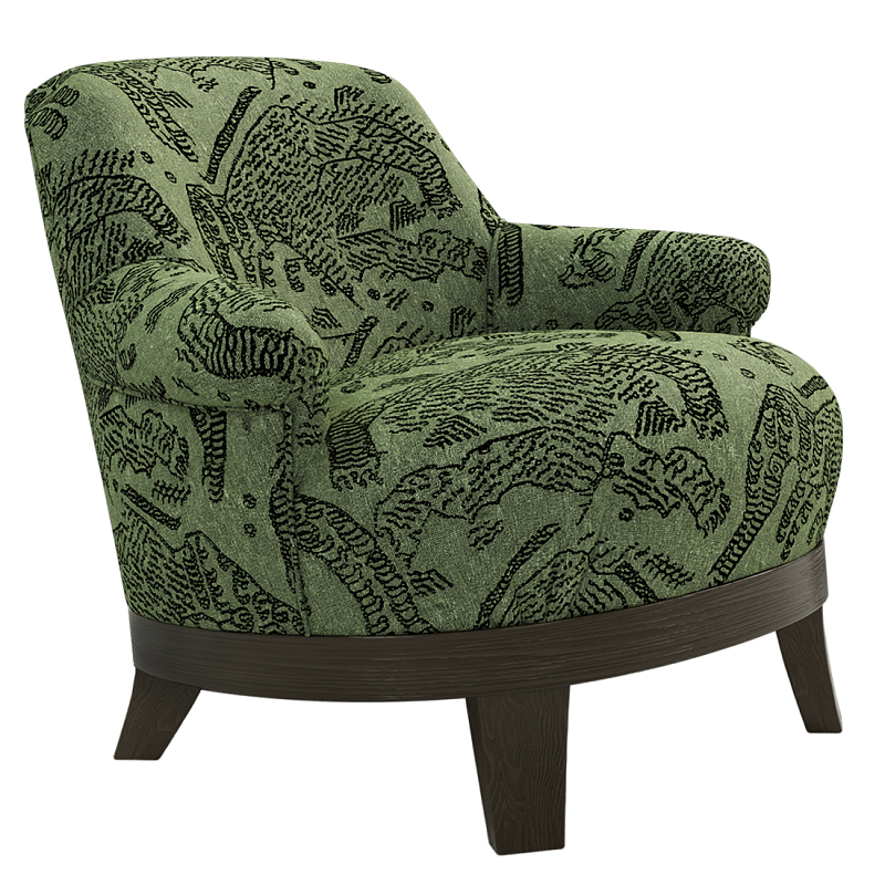 Кресло Turin Green Зеленый Коричневый в Орле | Loft Concept 