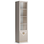 Шкаф-витрина с полками и стеклянной дверкой Satin Furniture варинант исполнения - 1 | Loft Concept в Орле