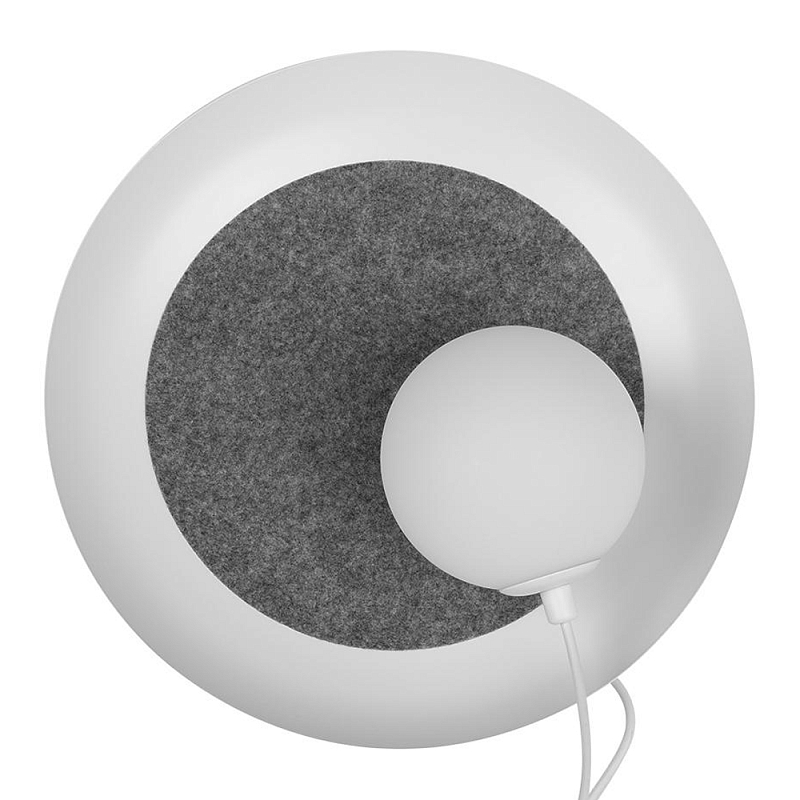 Бра круглое с белым матовым плафоном шарообразной формы Margott Lighting Черный Белый Серый Бра круглое с белым матовым плафоном шарообразной формы Margott Lighting Черный Белый Серый в Орле | Loft Concept