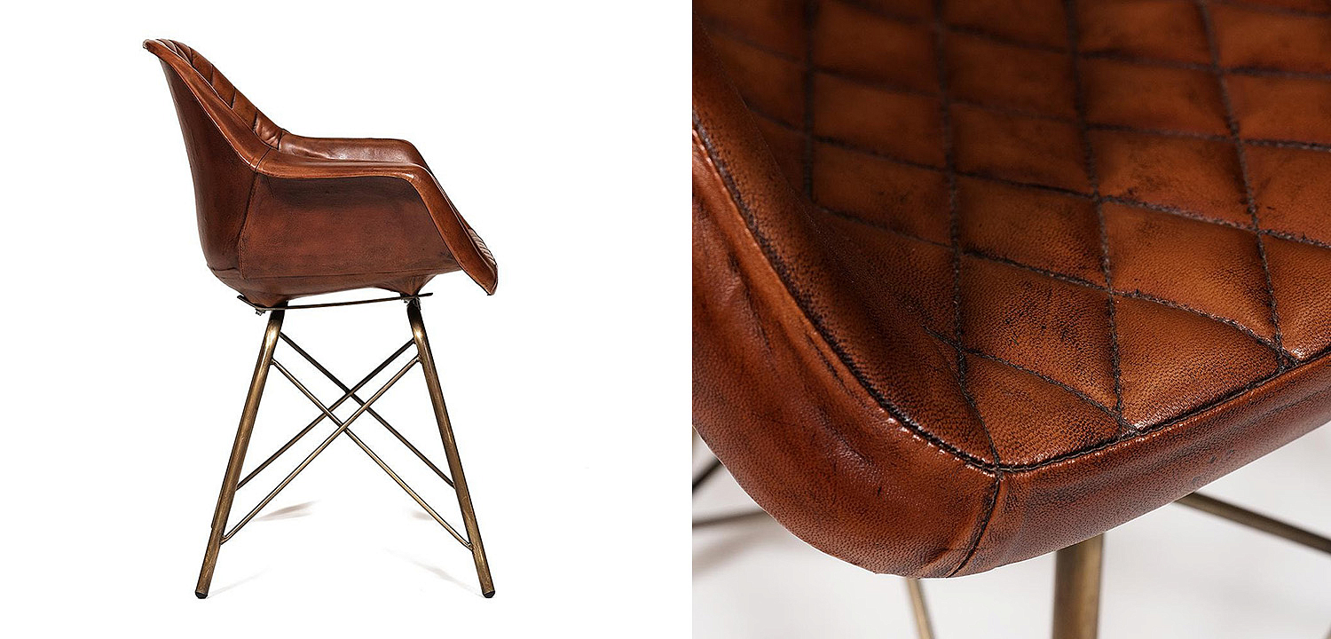 Кресло Leather Industrial armchair Кресло Leather Industrial armchair - Loft-Concept в Орле