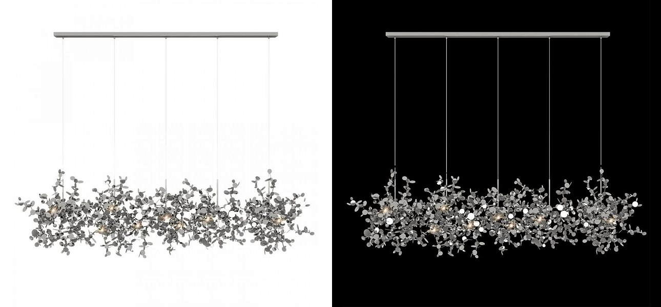 Люстра Terzani Argent Suspension Linear Silver длина 150 см Люстра Terzani Argent Suspension Linear Silver длина 150 см - Loft-Concept в Орле