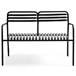 Скамья из алюминия Mack Metal Bench Black варинант исполнения - 2 | Loft Concept в Орле