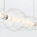 Подвесной светильник линейный с прозрачными стеклянными шарами разного диаметра Eurofase варинант исполнения - 8 | Loft Concept в Орле