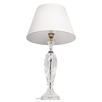 Настольная лампа хрустальная с белым абажуром Diamond Facets варинант исполнения - 2 | Loft Concept в Орле