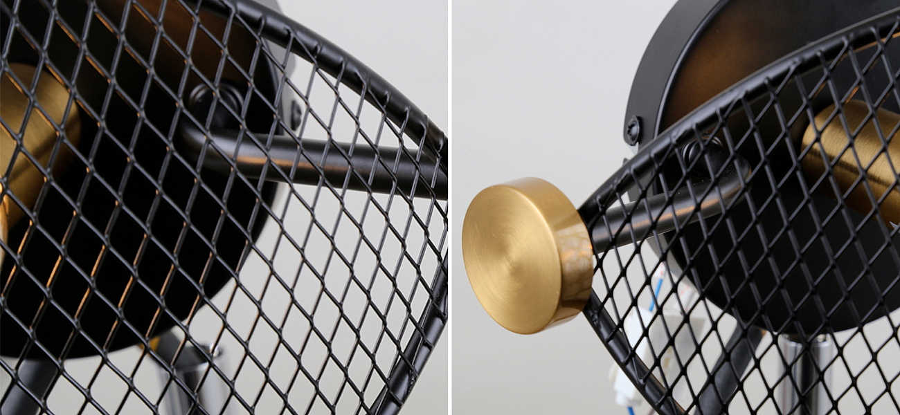 Черное бра с латунными вставками Mosquitoes Caster Черное бра с латунными вставками Mosquitoes Caster - Loft-Concept в Орле