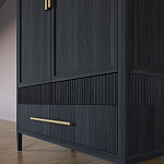 Шкаф платяной Primo с выдвижными ящиками шпон Светлый дуб варинант исполнения - 5 | Loft Concept в Орле