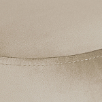 Банкетка круглая бежевый велюр на 4-х металлических ножках черного цвета SANJAY варинант исполнения - 4 | Loft Concept в Орле