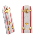 Сувенир Погон МВД из натурального камня мрамор Souvenir Epaulets варинант исполнения - 7 | Loft Concept в Орле
