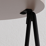 Стол приставной с 2-мя круглыми бежево-серыми столешницами ESSEL LIGHT MOCHA варинант исполнения - 1 | Loft Concept в Орле