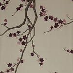 Обои ручная роспись Cherry Tree Special Colourway on Icefield dyed silk варинант исполнения - 1 | Loft Concept в Орле