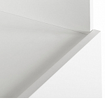 Стеллаж книжный белый с 3-мя открытыми полками и дверкой Strict Lines варинант исполнения - 3 | Loft Concept в Орле