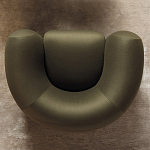 Дизайнерское полукруглое мягкое кресло CINNAMON Armchair варинант исполнения - 2 | Loft Concept в Орле