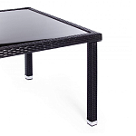 Обеденный комплект из искуственного ротанга Vintara черный варинант исполнения - 10 | Loft Concept в Орле