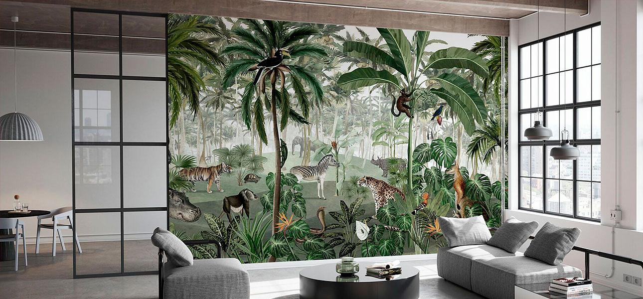 Обои ручная роспись Jungle Lookbook Обои ручная роспись Jungle Lookbook - Loft-Concept в Орле