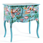Комод с росписью Розовый фламинго L.XV CHEST OF DRAWERS Flowers with Flamingo варинант исполнения - 1 | Loft Concept в Орле