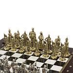 Шахматы в ларце из натуральных камней Долерит Малахит Мрамор Decorative Thematic Chess Русь варинант исполнения - 2 | Loft Concept в Орле