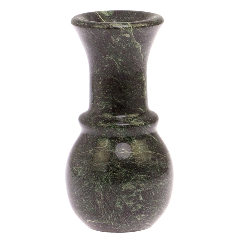 Ваза декоративная для цветов из камня змеевик Vase Serpentine Змеевик в Орле | Loft Concept 