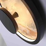 Бра круглое светодиодное с черной рамкой Stone Circle варинант исполнения - 2 | Loft Concept в Орле