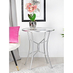 Столик приставной с круглой столешницей на серебристом основании Scenical Table варинант исполнения - 4 | Loft Concept в Орле