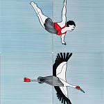 Плитка с узором Аист варинант исполнения - 3 | Loft Concept в Орле