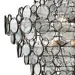 Люстра с каскадом из круглых прозрачных декоративных элементов Harmony of Light варинант исполнения - 1 | Loft Concept в Орле