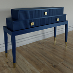 Премиальная Консоль с тремя ящиками Elsa Dreams Blue варинант исполнения - 1 | Loft Concept в Орле