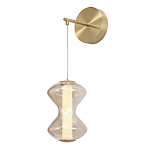 Бра светодиодное с стеклянным волнообразным плафоном Amphora of Light варинант исполнения - 3 | Loft Concept в Орле