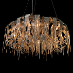 Люстра круглая подвесная с металлическими дугами и длинными цепочками 80 см Atlantis Chain варинант исполнения - 8 | Loft Concept в Орле