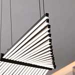 Люстра в виде распахнутых крыльев из тонких металлических планок Flight of Freedom варинант исполнения - 10 | Loft Concept в Орле