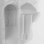 Встраиваемый в стену гипсовый светильник под покраску в античном стиле Antiquity Athena варинант исполнения - 8 | Loft Concept в Орле