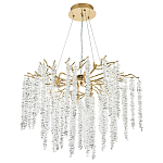 Люстра с декором в виде ветвей с хрустальными подвесками Fairytree Gold Crystal Chandelier 8 варинант исполнения - 2 | Loft Concept в Орле