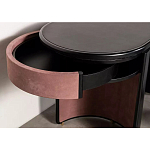 Дизайнерский письменный стол овальной формы с 2-мя выдвижными ящиками по бокам Parsec варинант исполнения - 4 | Loft Concept в Орле