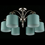 Люстра потолочная Nikoletta с бирюзовым плафоном варинант исполнения - 2 | Loft Concept в Орле