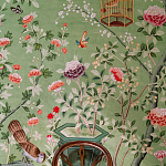 Обои ручная роспись Belvoir Pistachio варинант исполнения - 4 | Loft Concept в Орле