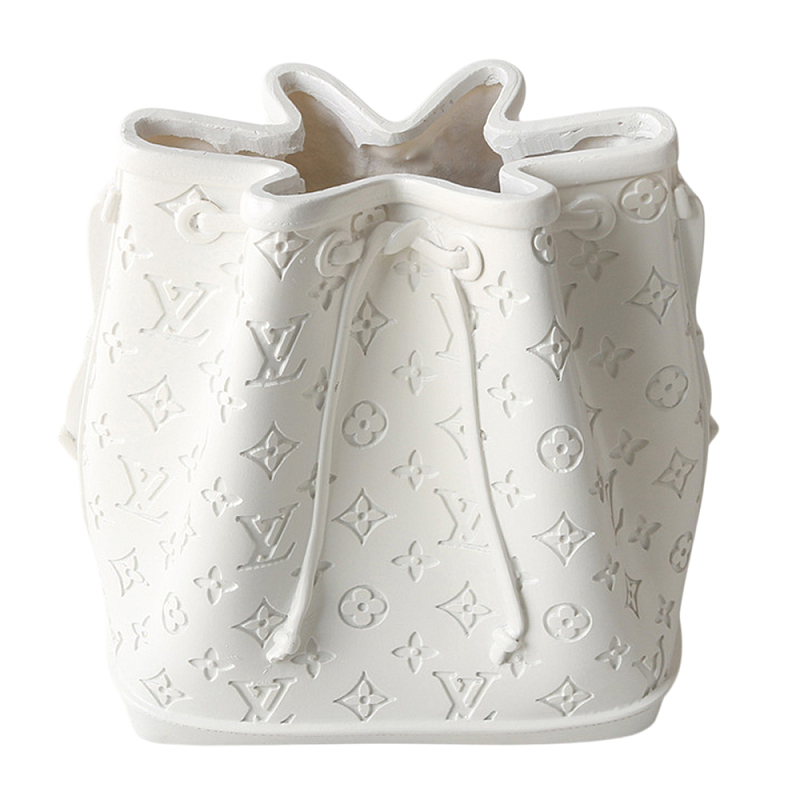 Кашпо в виде сумки  Bag Vase White Louis Белый в Орле | Loft Concept 