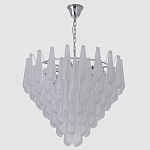 Люстра с подвесками из рифленного стекла в форме капель Textured Glass Chandelier варинант исполнения - 12 | Loft Concept в Орле