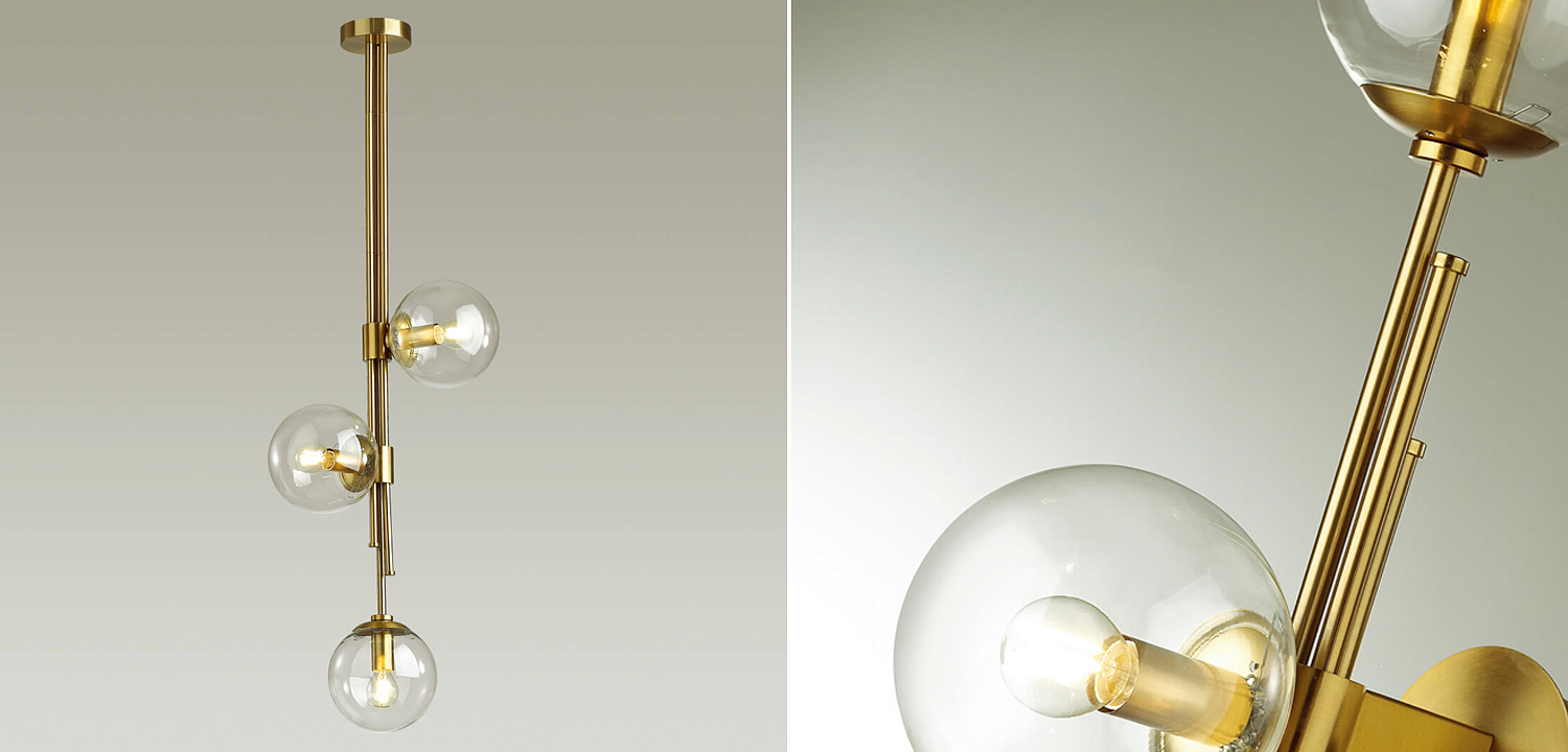 Светильник TRILOGY Ceiling Light Clear glass 100 Светильник TRILOGY Ceiling Light Clear glass 100 - Loft-Concept в Орле