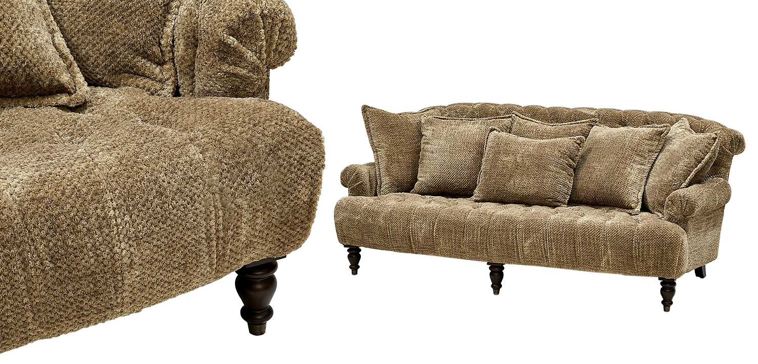 Диван с подушками Gould Sofa Коричневый Диван с подушками Gould Sofa Коричневый - Loft-Concept в Орле