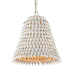 Подвесной светильник белый металлический в форме колокола White Natural Lines варинант исполнения - 2 | Loft Concept в Орле