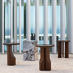 Приставной столик из массива дерева Walnut варинант исполнения - 12 | Loft Concept в Орле