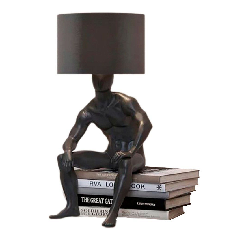 Настольная лампа с абажуром GERTY LAMP Белый Красный Золотой Черный Серебряный Настольная лампа с абажуром GERTY LAMP Белый Красный Золотой Черный Серебряный в Орле | Loft Concept