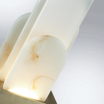 Настольная лампа с белыми вертикальными элементами Alabaster Totem   варинант исполнения - 7 | Loft Concept в Орле