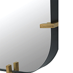 Зеркало настенное в черной металлической раме Mirror Cardinal варинант исполнения - 2 | Loft Concept в Орле