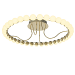 Люстра кольцевая потолочная с круглыми плафонами белого цвета PEARLS Suspension 60 варинант исполнения - 2 | Loft Concept в Орле