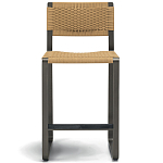 Дизайнерский стул с каркасом из металла с плетеными сиденьем и спинкой GREEN POINT Chair варинант исполнения - 16 | Loft Concept в Орле