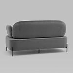 Диван в велюровой обивке серого цвета COLOR BLOCK варинант исполнения - 4 | Loft Concept в Орле