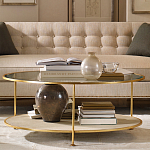 Кофейный стол круглый с полкой на 3-х ножках Round Textured Coffee Table варинант исполнения - 1 | Loft Concept в Орле